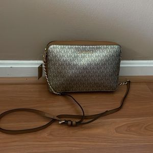 Michael Kors Gold Crossbody Bag